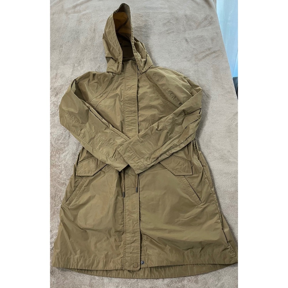 Athleta Everywhere Anorak Jacket Women size XS Khaki Trench Coat EUC